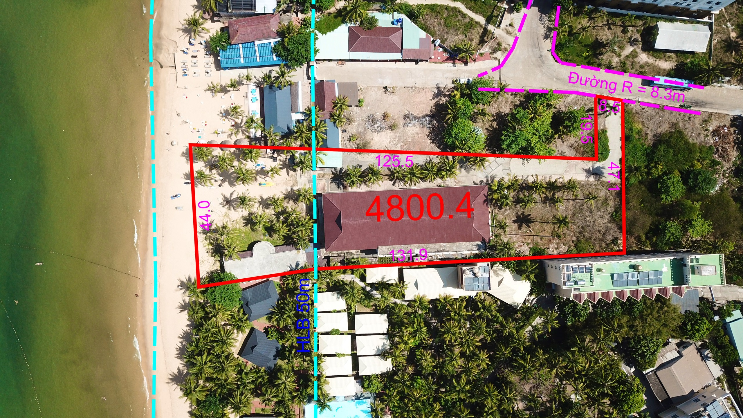 Đất mặt biển Trần Hưng Đạo Phú Quốc – 4800m